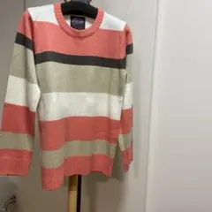 VANDASH ストライプ 長袖ニットセーター