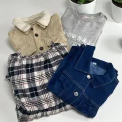 4点　おまとめセット　ワンピース　ジャケット　羽織物　トップス　フリル　130