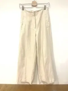 ZARAリネンワイドパンツS 美品