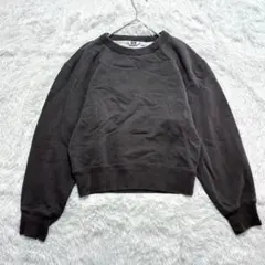 ユニクロユー 裏起毛トレーナー クルーネック スウェット カジュアル 秋冬 無地