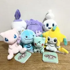 Pokemon fit ぬいぐるみ 7体セット ミュウ ウーパー ジラーチ など