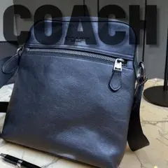 ✨美品✨ COACH コーチ ブラックレザー ショルダーバッグ ビジネス