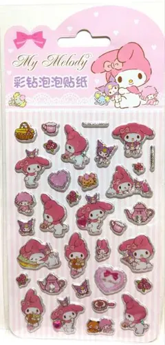 マイメロディ　ホログラム　シール　サンリオ　公式　海外限定