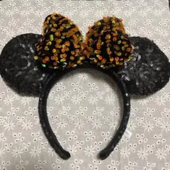 東京ディズニーリゾート スパンコールカチューシャ ミニー オレンジ