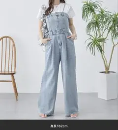 INGNI イング　デニムサロペット ワイドパンツ オールインワンのサムネイル