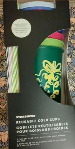 未使用　北米限定　スターバックス　５色セットリユーザブルカップ