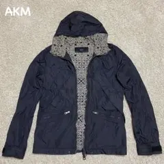 AKM ナイロンジャケット フーディ 裏地ペイズリー柄のサムネイル