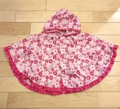 花柄ポンチョ　サイズ80〜100