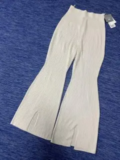ユニクロ×マメクロゴウチ　3Dリブフロントスリットパンツ　新品タグ付き　M ❶