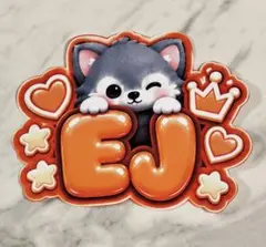 ★手作りうちわ★文字のみ★EJ★ネームボード★シール★ウィジュ★&team