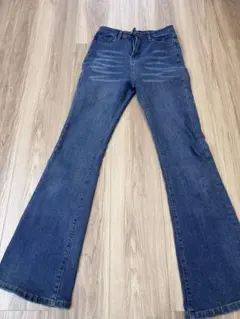 フレアデニム ブルー サイズＳ