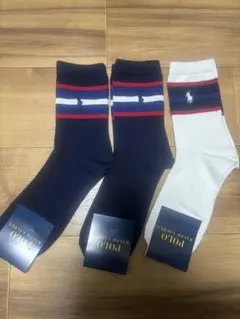 ラルフローレン　3足セットメンズ25〜27㎝ソックス