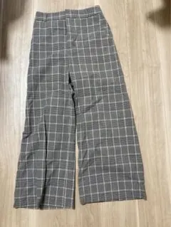 GU チェックパンツ　長ズボン　M