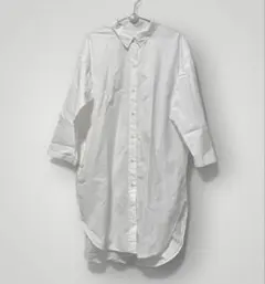 Plage プラージュ ゆったりシャツワンピース 白 美品 春　羽織りにのサムネイル