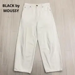 ◆ BLACK by MOUSSY ハイウエスト ワイド バギーパンツ 日本製