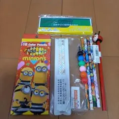 ミニオンズ 10色鉛筆セット、付箋、鉛筆など