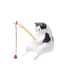 【バラ売り】釣り猫 フィギュア アクアリウム 水槽 オブジェ ⑥