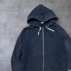 Champion ネイビー フルジップパーカー 目あり