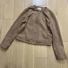 JAYRO ジャイロ　フェイクレザーノーカラージャケット　Mのサムネイル