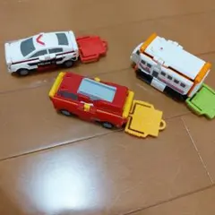 ミニカーセット パトカー 消防車 救急車