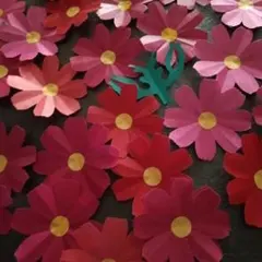 折り紙 コスモス 壁面飾り 秋の装飾 ハンドメイド☆受注☆