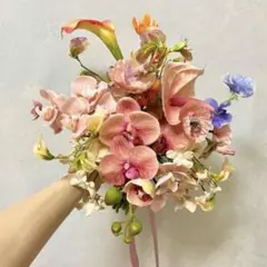 アーティシャルフラワー　ウェディングブーケ