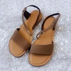 未使用級⭐︎FABIO RUSCONI スエード ストラップ サンダル ［A42］