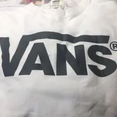 vans 白　古着　vintage スウェット おしゃれ　ロングTシャツ お買得