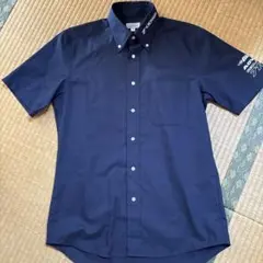 YOKOHAMA ADVAN ワイシャツボタンダウン ワークシャツM ネイビー