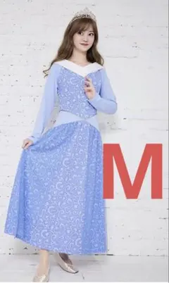 【タイムセール】しまむら ちはる オーロラ姫 ルームワンピース ブルーM