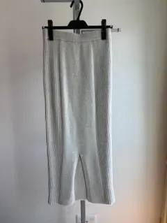 GALLARDA GALANTEリブニット スカート ロング丈のサムネイル