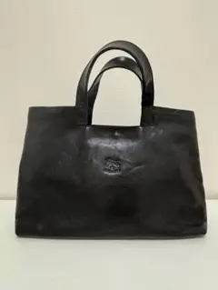【1月限定セール】イルビゾンテ トートバッグ　ブラック　レザー