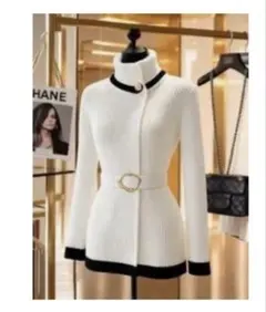 SHEIN タートルネックワンピース ベルト付き