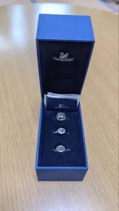 Swarovski 3連リング