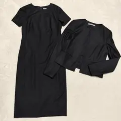 美品 セオリーリュクス EXECUTIVE ワンピースセットアップ 38 濃紺