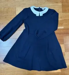 【美品】KUMIKYOKU ネイビー ワンピース 150