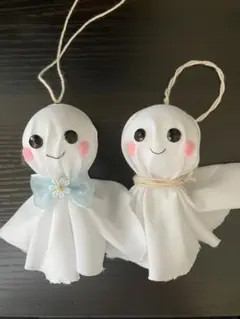 ハンドメイド てるてる坊主 2体セット