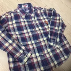 ミキハウス　 長袖チェックシャツ 110