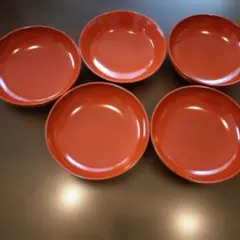 漆　中皿　取り皿　5枚