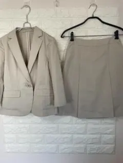 RU ベージュ シングルボタンジャケット スカート セットアップ サイズ7