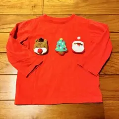 【美品】NEXT クリスマス ロンT 長袖カットソー 92cm