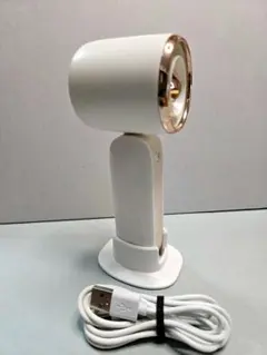 ホワイト ハンディファン USB充電式
