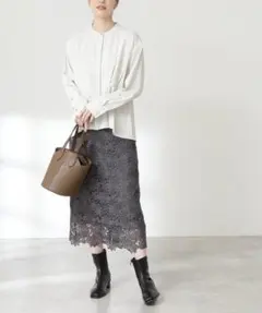 N. Natural Beauty Basic レースロングスカート