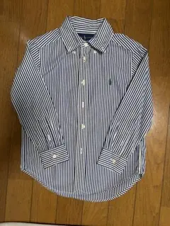 Ralph Lauren ストライプ ボタンダウンシャツ 4/4T 【110】