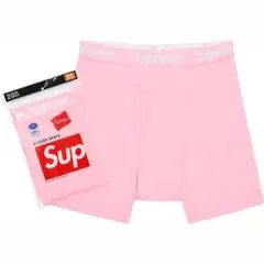 Supreme Hanes Boxer Briefs (2 Pack) ピンク