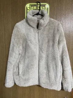 UNIQLOユニクロ　ファーリーフリースフルジップジャケット　ベージュ　M