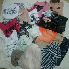 値引き可 詰め合わせ Tシャツ ニット スカート フレア  ロング ボーダー 柄