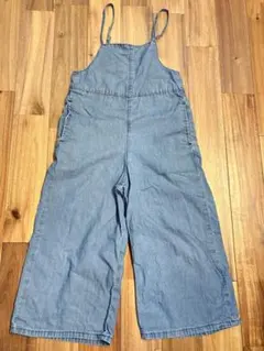 GU キッズ　子供服　女の子　デニム　サロペット　オーバーオール　110cm