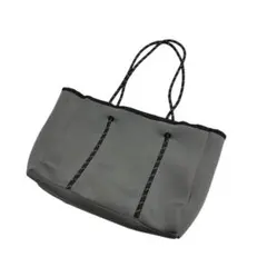 シンプル トートバッグ A4 グレー 軽量バッグ 通勤カバン コンパクトサイズ