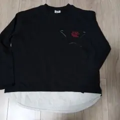 BREEZE 黒 長袖カットソー 140